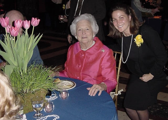 Barbara Bush and Kim Nussbaum, ASL Friends
